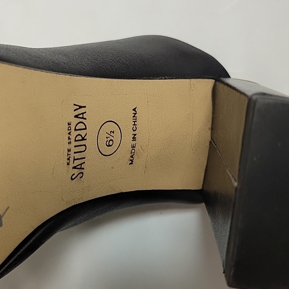 Kate Spade Saturday black white mule sz 6.5 - Picture 5 of 6